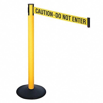 Barrier Post Ylw/Black Text 3 in Belt W