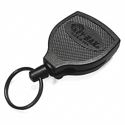 Key Retractor Black Stainless Steel