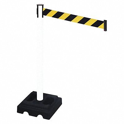 Barrier Post Black Black/Ylw Belt Square