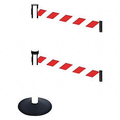 Barrier Post 40 in H Red/White Belt