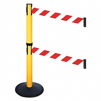 Barrier Post 40 in H Red/White Belt