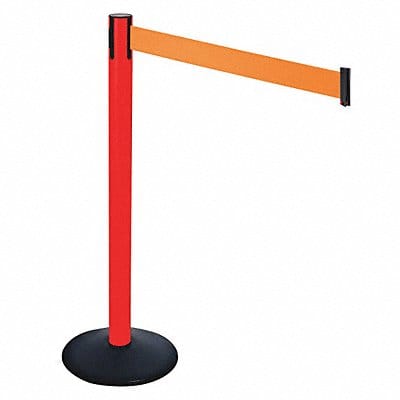 Barrier Post Orange Belt w/Base