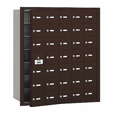 Mailbox 4B+ 34 Doors Bronze 40-3/4in H