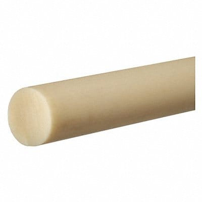 Plastic Rod ABS 2 Dia 3ftL Beige