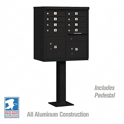 Cluster Box Unit Black 10 Doors 18 in W