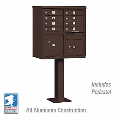 Cluster Box Unit Bronze 10 Doors 18in W