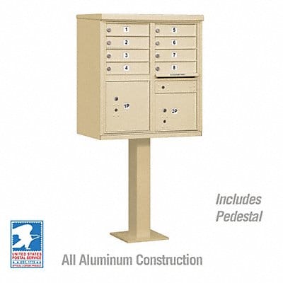 Cluster Box Unit Sandstone 10 Doors