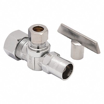 Angle Supply Stop 2-3/4 in L Chrome FIP