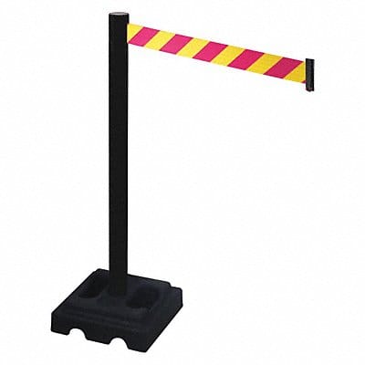 Barrier Post Black Magenta/Yellow Belt