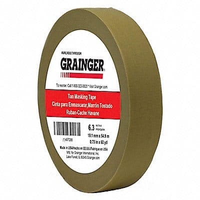 Masking Tape 3/4 W 60 yd L Tan Masking Tape 3/4 W 60 yd L Tan