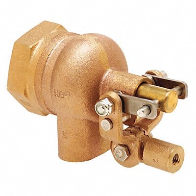 Float Valve 1-1/4 in Pipe Brass FNPT Float Valve 1-1/4 in Pipe Brass FNPT