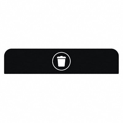 Recycling Sign 8-1/2 H 1-25/32 W Blk
