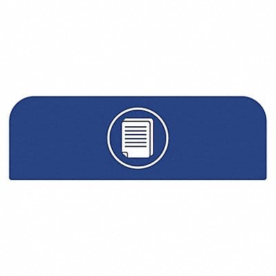 Recycling Sign 8-1/2 H 1-25/32 W Blue
