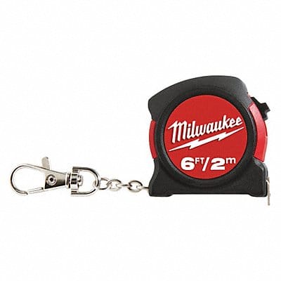 Key Chain Tape Measure 6 ft Black/Red Key Chain Tape Measure 6 ft Black/Red