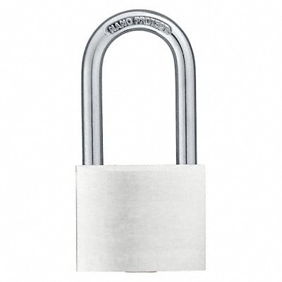 Keyed Padlock 7/8 in Rectangle Silver