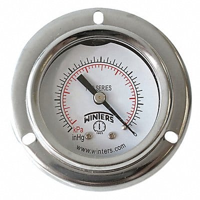 K4539 Pressure Gauge 2 Dial Size Silver K4539 Pressure Gauge 2 Dial Size Silver