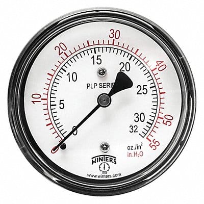 K4544 Pressure Gauge 2-1/2 Dial Size Black