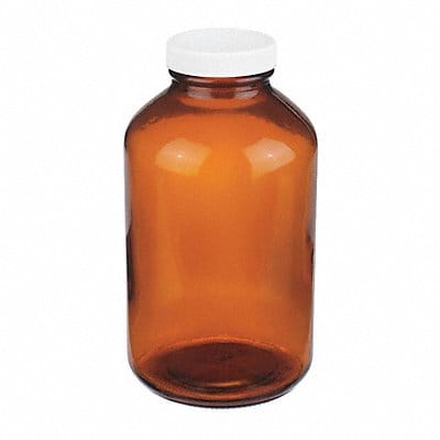 Bottle 178 mm H Amber 99 mm Dia PK12