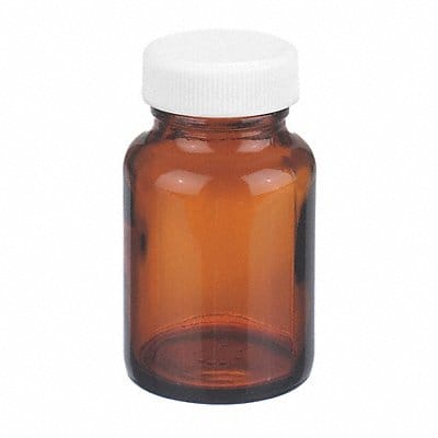 Bottle 75 mm H Amber 44 mm Dia PK216