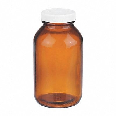 Bottle 146 mm H Amber 80 mm Dia PK60