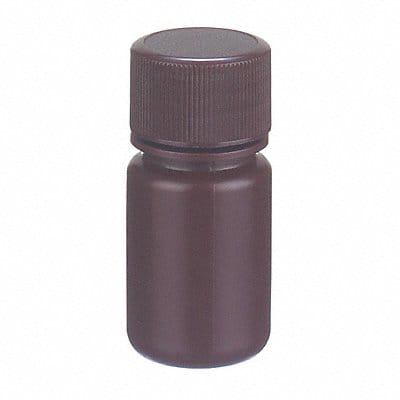 Bottle 69 mm H Amber 33 mm Dia PK72