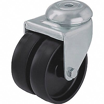 Low-Profile Easy-Turn Bolt-Hole Caster