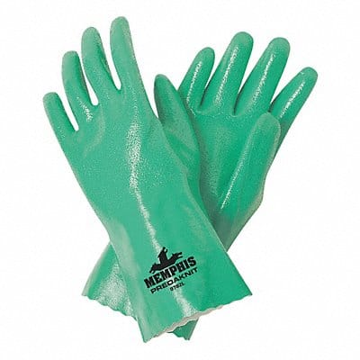 J4427 Chemical Gloves L 12 in L Green PK12
