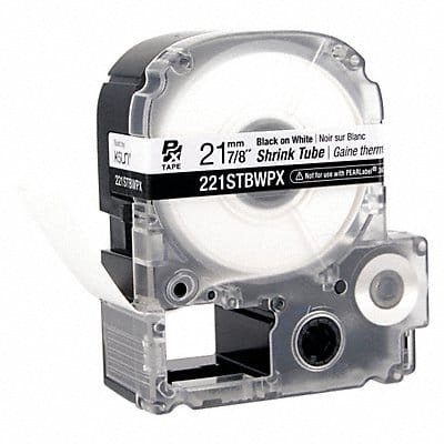 Heat Shrink Tube Black on White 0.875inW Heat Shrink Tube Black on White 0.875inW