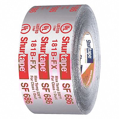 Foil Tape 3 in x 33 3/8 yd Aluminum