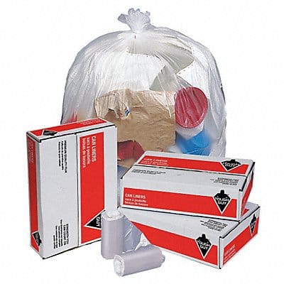Trash Bags 56 gal Clear PK200