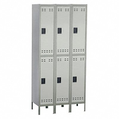 Wrdrb Lckr 2x3Lckr Gray 78 x36 x18 Assm