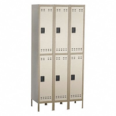 Wrdrb Lckr 2x3Lckr Tan 78 x36 x18 Assm