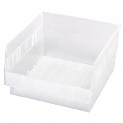 Shelf Bin Clear Polypropylene 6 in Shelf Bin Clear Polypropylene 6 in