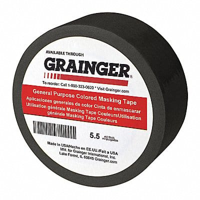 Masking Tape 1 W 60 yd L Black PK36