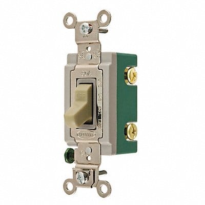 Switch Ivory 30A 2-Pole Switch 1 to 2 HP