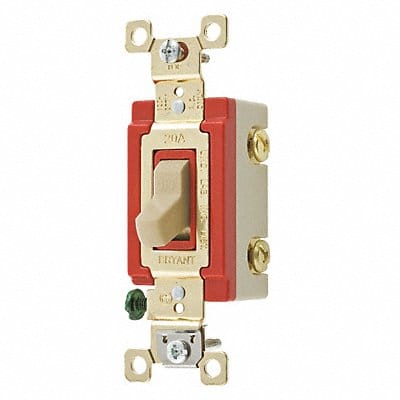 Wall Switch Ivory 20A 1-Pole Switch