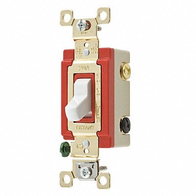 Wall Switch White 4-Way Switch 1 to 2 HP