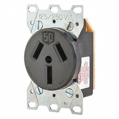 Receptacle 50A 3.0 HP 3 Poles 3 Wires
