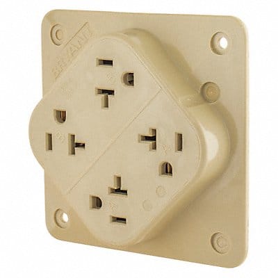 Receptacle 20A Nylon 1.0 HP 3 Wires