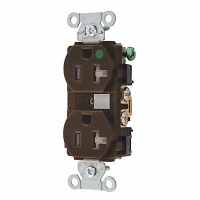 Receptacle Brown 20A Nylon 2 Poles