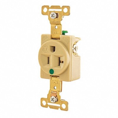 Receptacle Ivory 20A Nylon 1.0 HP