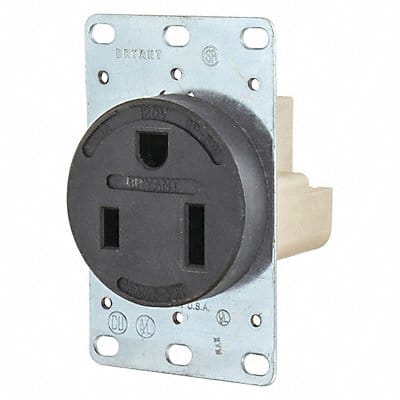 Receptacle Black 50A 2.0 HP 2 Poles