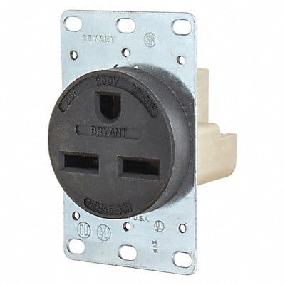 Receptacle Black 30A 2.0 HP 2 Poles