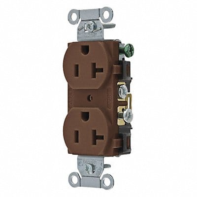 Receptacle Brown 20A 2 Poles 3 Wires