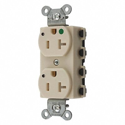 Receptacle Ivory 1.0 HP 20A Nylon