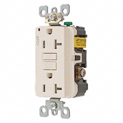 Recept Lt Almd 20 A GFCI 2P3W Bk Sd 1PK