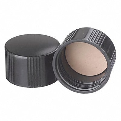 Cap 33 mm Dia Black PK100