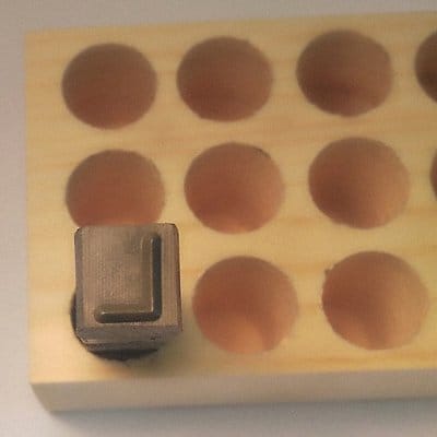 Hand Stamp 2-1/2 Shank L Steel