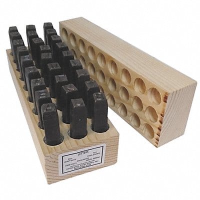 Steel Stamps Set 3-1/8 Shank L Steel