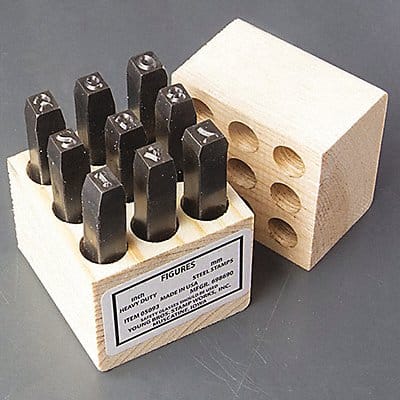 Steel Stamps Set 2-3/8 Shank L Steel Steel Stamps Set 2-3/8 Shank L Steel